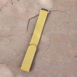 Barracuda Watch Strap Hook and Loop Closure Mustard 22mm